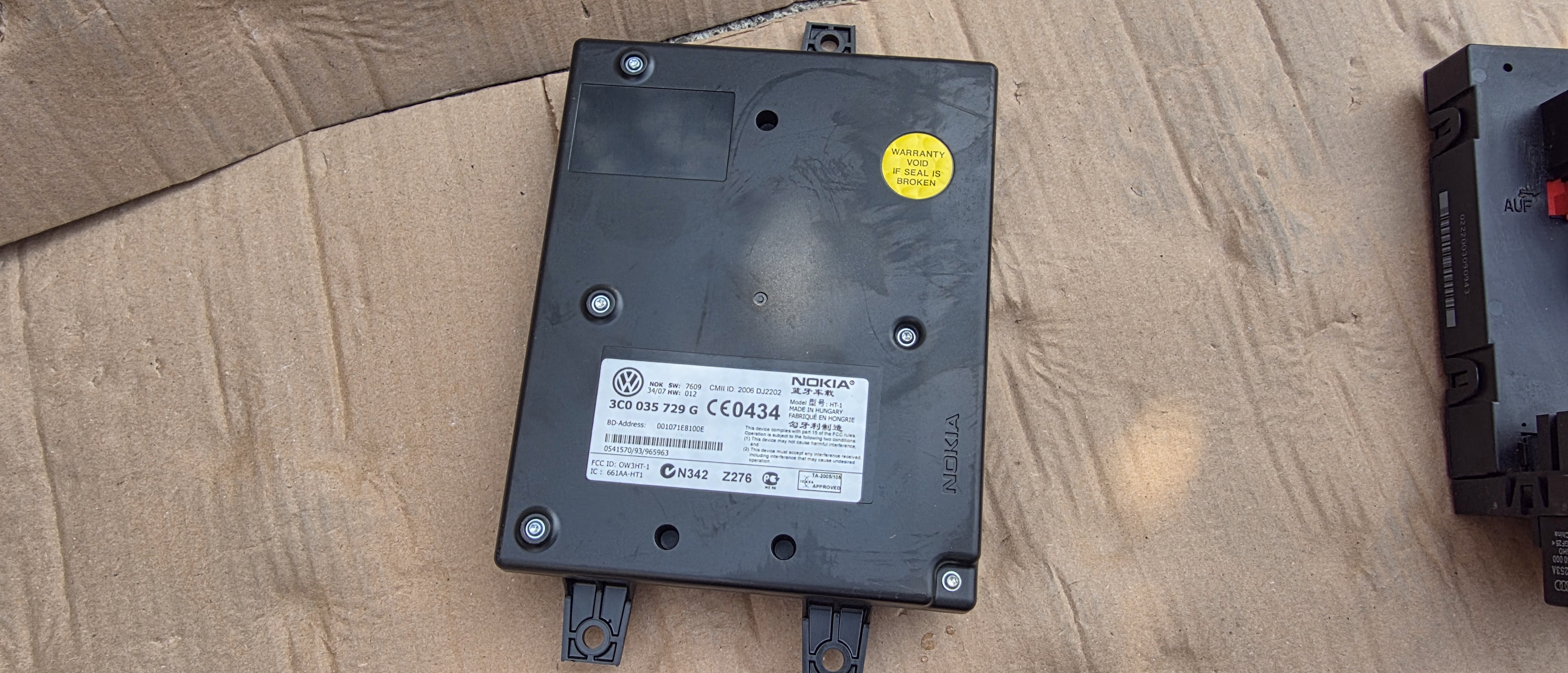 Modul bluetooth Vw Golf 5 / Touran / Passat B6 2006 2007 2008 2009